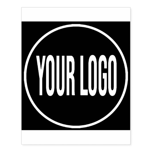 Aangepaste zakelijke Logo of Afbeelding groot Rubberstempel (Afrduk)
