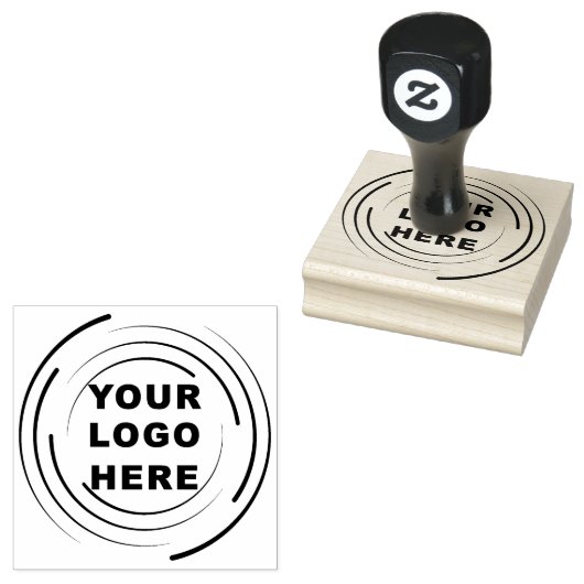 Aangepaste zakelijke Logo of Afbeelding Rubber Sta Rubberstempel (Gestempeld)