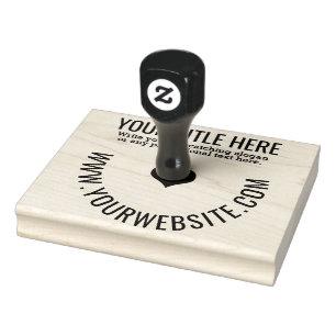 Aangepaste zakelijke Logo of Afbeelding Rubber Sta Rubberstempel