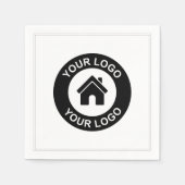 Aangepaste zakelijke Logo of Afbeelding Servet (Voorkant)