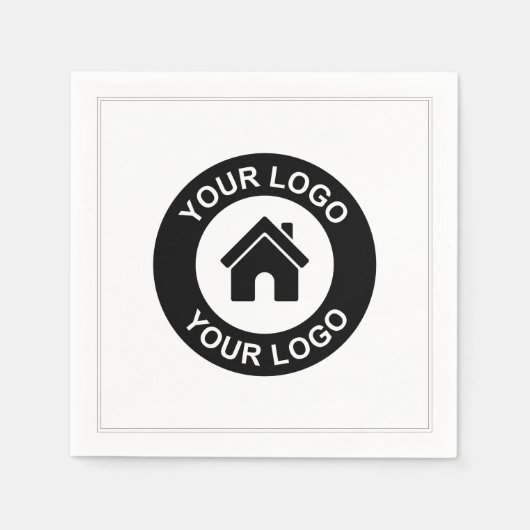 Aangepaste zakelijke Logo of Afbeelding Servet (Voorkant)
