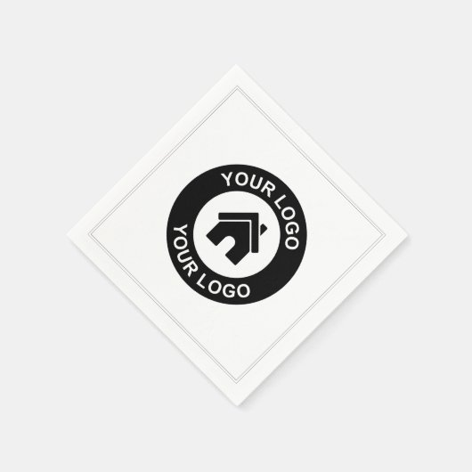 Aangepaste zakelijke Logo of Afbeelding Servet (Hoek)