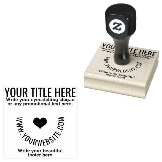 Aangepaste zakelijke Logo of Afbeelding Sjabloon Rubberstempel (Gestempeld)