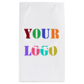 Aangepaste zakelijke Logo of foto geschenkzak Prom Klein Cadeauzakje (Achterkant)