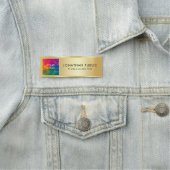 Aangepaste zakelijke Logo of medewerker Personeels Naamplaatje (In situ)