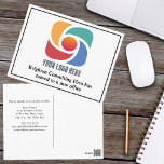 Aangepaste zakelijke Logo Onze Kantoor is verplaat Briefkaart<br><div class="desc">Wij hebben een nieuw adres bewegende briefkaarten voor een modern bedrijf of een chique bedrijf die hun cliënten op een nieuwe plaats willen bijwerken. Onze kantoor is verhuisd. Eenvoudige bedrijfsmatige verandering van adreskaarten met uw douane collectieve logo. Pas de verandering van adres op de rug aan.</div>