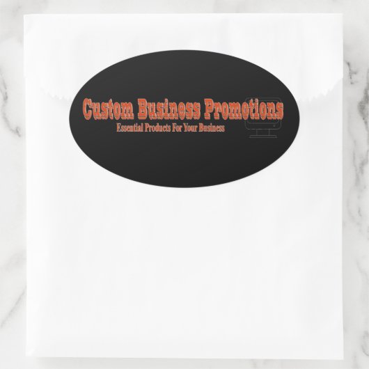 Aangepaste zakelijke Logo ovale Sticker (Tas)