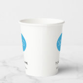 Aangepaste zakelijke Logo Papieren Bekers (Rechts)