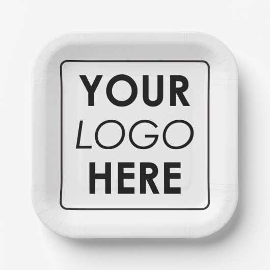 Aangepaste zakelijke Logo Papieren Bordje (Voorkant)