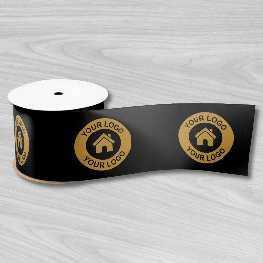 Aangepaste zakelijke Logo Patroon Bedrijfspromotie Satijnen Lint