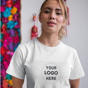 Aangepaste zakelijke Logo   Personeel van de onder T-shirt