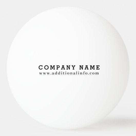 Aangepaste zakelijke Logo Pingpongbal (Achterkant)