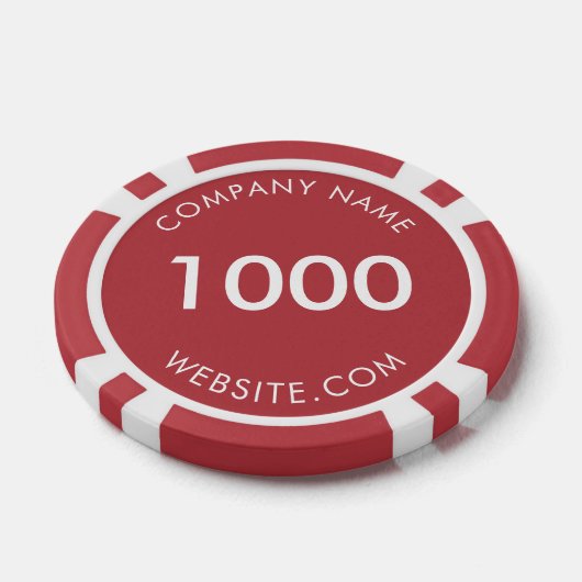 Aangepaste zakelijke Logo Poker Chips (Enkel)