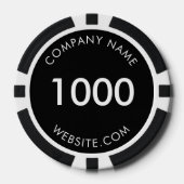 Aangepaste zakelijke Logo Poker Chips (Voorkant)