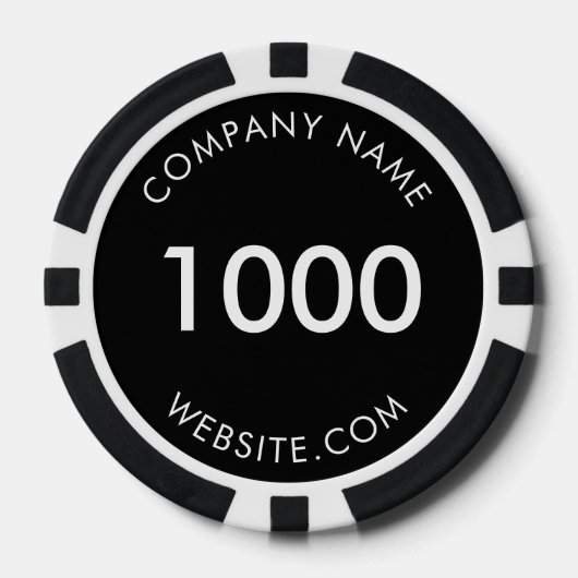Aangepaste zakelijke Logo Poker Chips (Voorkant)