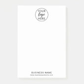 Aangepaste zakelijke Logo Post-IT-opmerkingen Post-it® Notes (Voorkant)