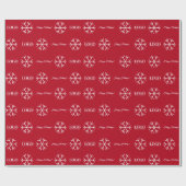 Aangepaste zakelijke Logo Prettige feestdagen teks Cadeaupapier (Vlak)