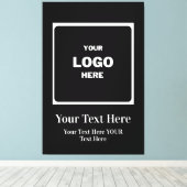 Aangepaste zakelijke Logo Professional Canvas Afdruk (Insitu (Houten vloer))