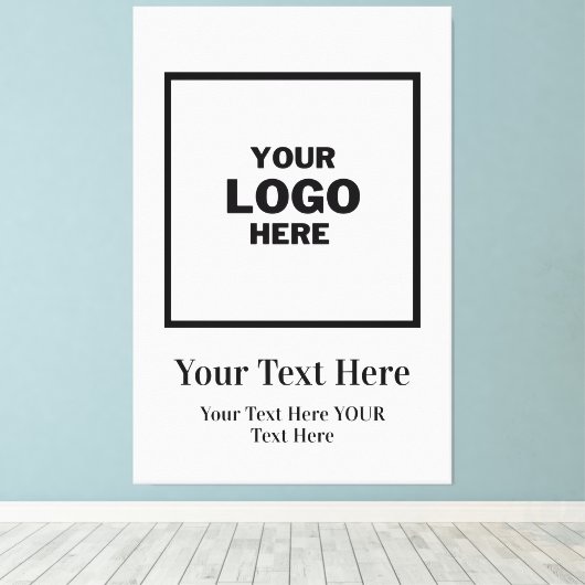 Aangepaste zakelijke Logo Professional Canvas Afdruk (Insitu (Houten vloer))