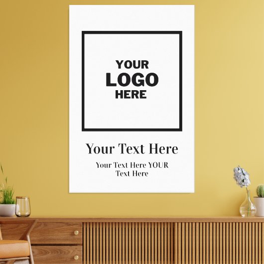 Aangepaste zakelijke Logo Professional Canvas Afdruk (Insitu (Woonkamer))