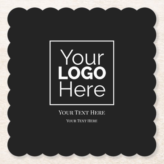 Aangepaste zakelijke Logo Professional Kartonnen Onderzetters (Voorkant)