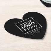 Aangepaste zakelijke Logo Professional Kartonnen Onderzetters (Gekanteld)