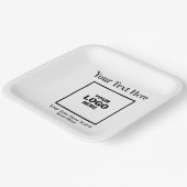 Aangepaste zakelijke Logo Professional Papieren Bordje (Gebogen)