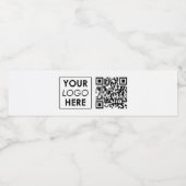 Aangepaste zakelijke Logo Professional QR-code Waterfles Etiket (Enkel label)