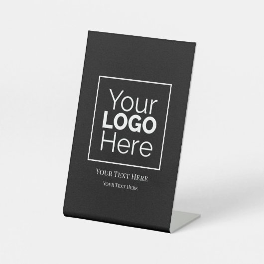 Aangepaste zakelijke Logo Professional Reclamebord Met Voetstuk (Voorkant)