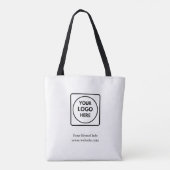 Aangepaste zakelijke Logo | Professionele ondernem Tote Bag (Achterkant)