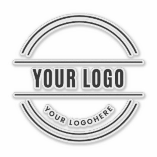 Aangepaste zakelijke Logo | Professionele zakelijk Sticker (Voorkant)