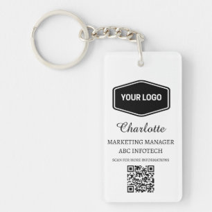 Aangepaste Zakelijke Logo Promotie Sleutelhanger