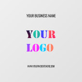Aangepaste zakelijke Logo - Promotie venster Cling Raamsticker (Vel)