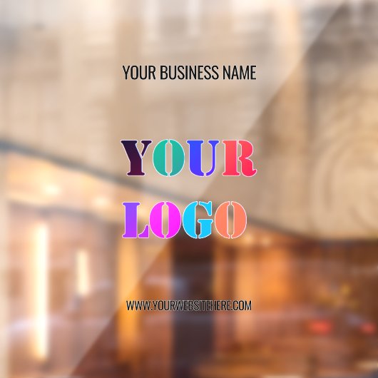 Aangepaste zakelijke Logo - Promotie venster Cling Raamsticker (Vel 2)