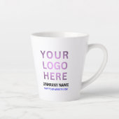 Aangepaste zakelijke Logo | promotiebedrijf Latte Mok (Rechts)