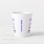 Aangepaste zakelijke Logo | promotiebedrijf Latte Mok (Voorkant)