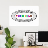 Aangepaste Zakelijke Logo Promotieposter Sjabloon Poster (Thuiskantoor)