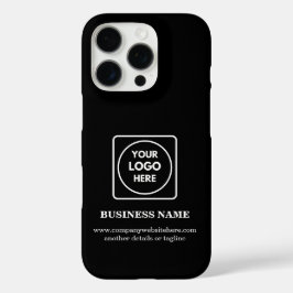 Aangepaste zakelijke logo promotionele branding ip iPhone 16 pro hoesje