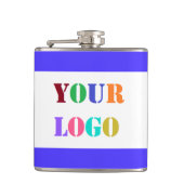 Aangepaste Zakelijke Logo Promotionele Flask Sjabl Heupfles (Voorkant)
