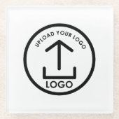 Aangepaste Zakelijke Logo Promotionele Professione Glazen Onderzetter (Voorkant)