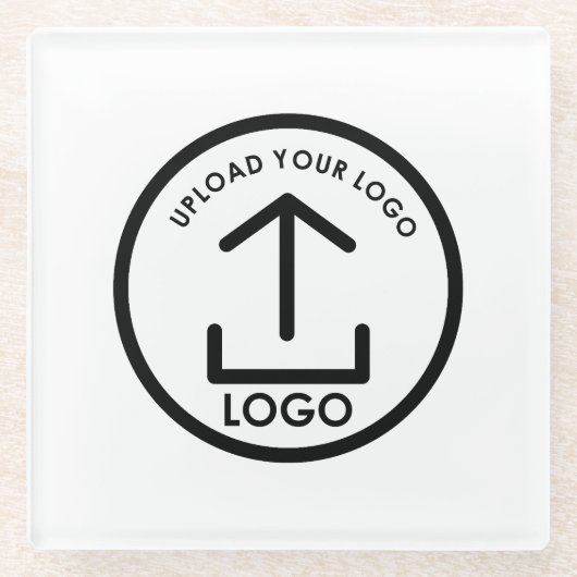 Aangepaste Zakelijke Logo Promotionele Professione Glazen Onderzetter (Voorkant)