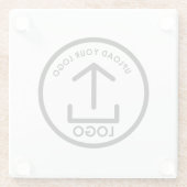 Aangepaste Zakelijke Logo Promotionele Professione Glazen Onderzetter (Achterkant)