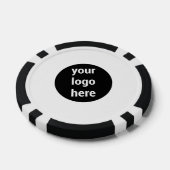 Aangepaste zakelijke logo promotionele QR-code Poker Chips (Enkel)