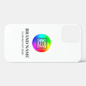 Aangepaste zakelijke logo promotionele sjabloon ip Case-Mate iPhone case (Achterkant (horizontaal))