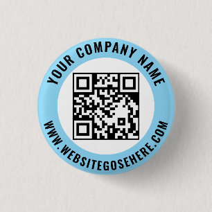 Aangepaste zakelijke logo promotionele sjabloonont ronde button 3,2 cm