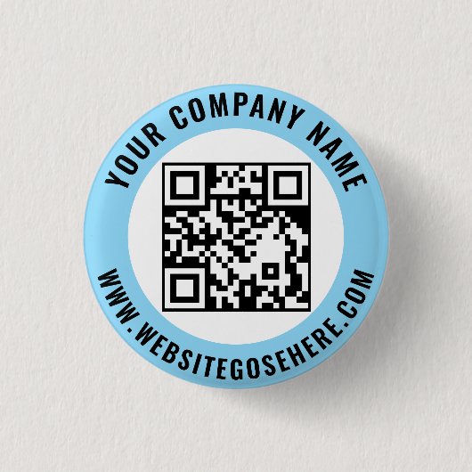 Aangepaste zakelijke logo promotionele sjabloonont ronde button 3,2 cm (Voorkant)