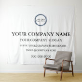 Aangepaste zakelijke logo promotionele wandtapijt wandkleed (In Situ (horizontaal))