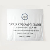 Aangepaste zakelijke logo promotionele wandtapijt wandkleed (Voorkant (horizontaal))