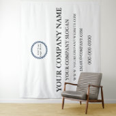 Aangepaste zakelijke logo promotionele wandtapijt wandkleed (In situ)