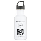 Aangepaste zakelijke Logo QR-code en tekstpromotie Waterfles (Voorkant)